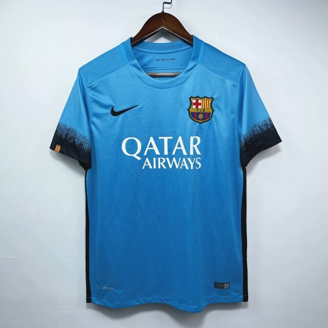 AAA Quality Barcelona 15/16 Third Blue Soccer Jersey